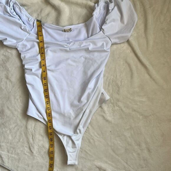 Free People Intimately FP Bodysuit In White, NWT, see measurements for size. - Picture 9 of 11